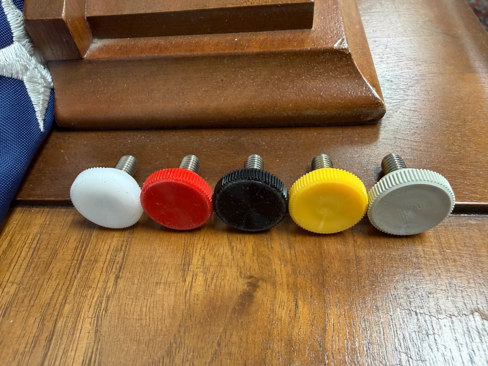 Honda Ruckus Underseat Stainless Steel Cubby Thumb Screw in Red, Yellow or Black