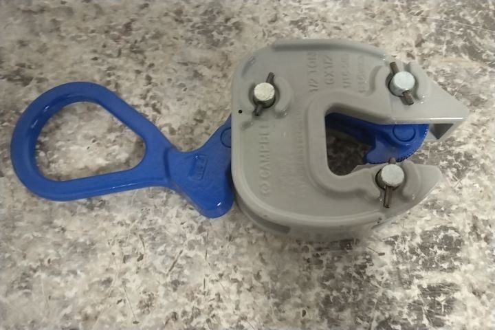 Campbell 6423000 1/8 to 5/8 In Jaw Open 1,000 Lb Working Load Limit Plate Clamp