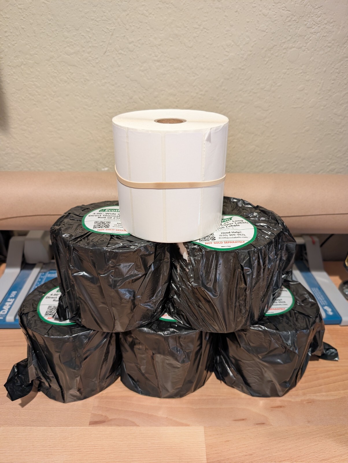 4.00″ x 1.25″ Thermal Labels | 6 Rolls | ~12600 Labels | Rollo/Munbyn/Zebra/ETC