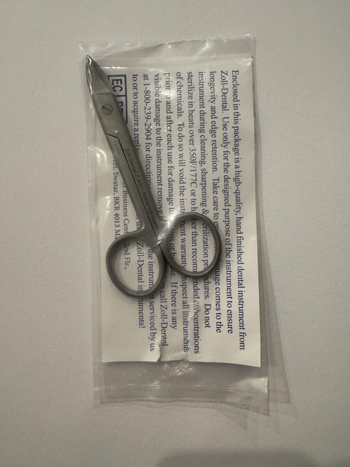 Scissors – Crown & Gold, Curved, 12cm – Stainless Steel- Doll-Dental