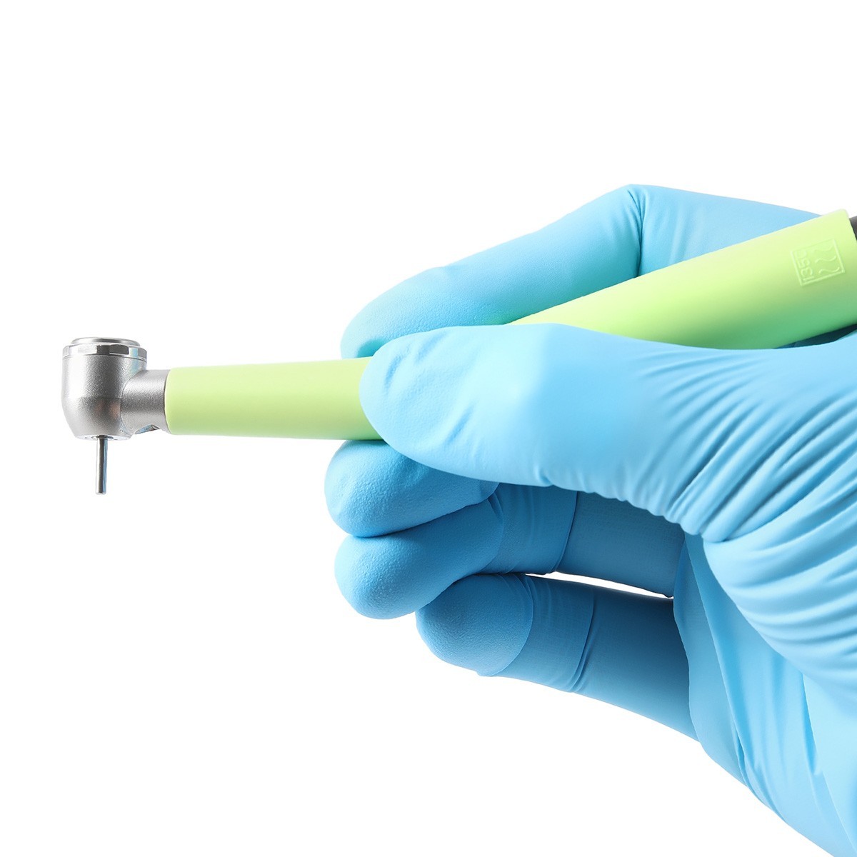 4Hole Dental Fiber Optic LED High Sspeed Handpiece Turbine 3Spray Blue Green