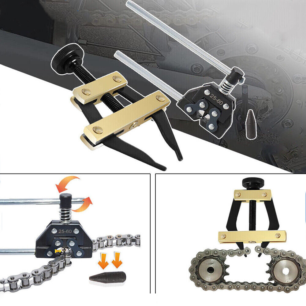 25-60 Chain Detacher Breaker Roller Chain Tools Kit for Motorcycle Go-Kart ATV