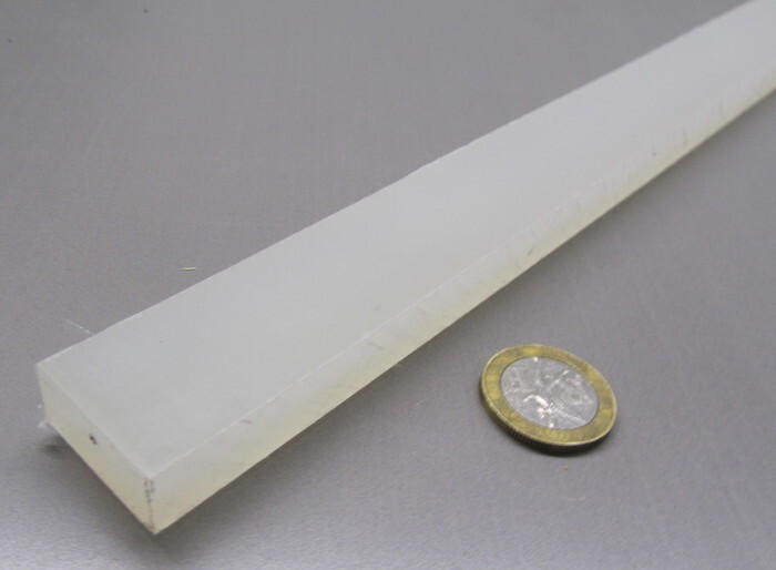 Polypropylene Bar 1/2″ Thick x 1.0″ Wide x 48″ Long, 4 pcs, 16 feet
