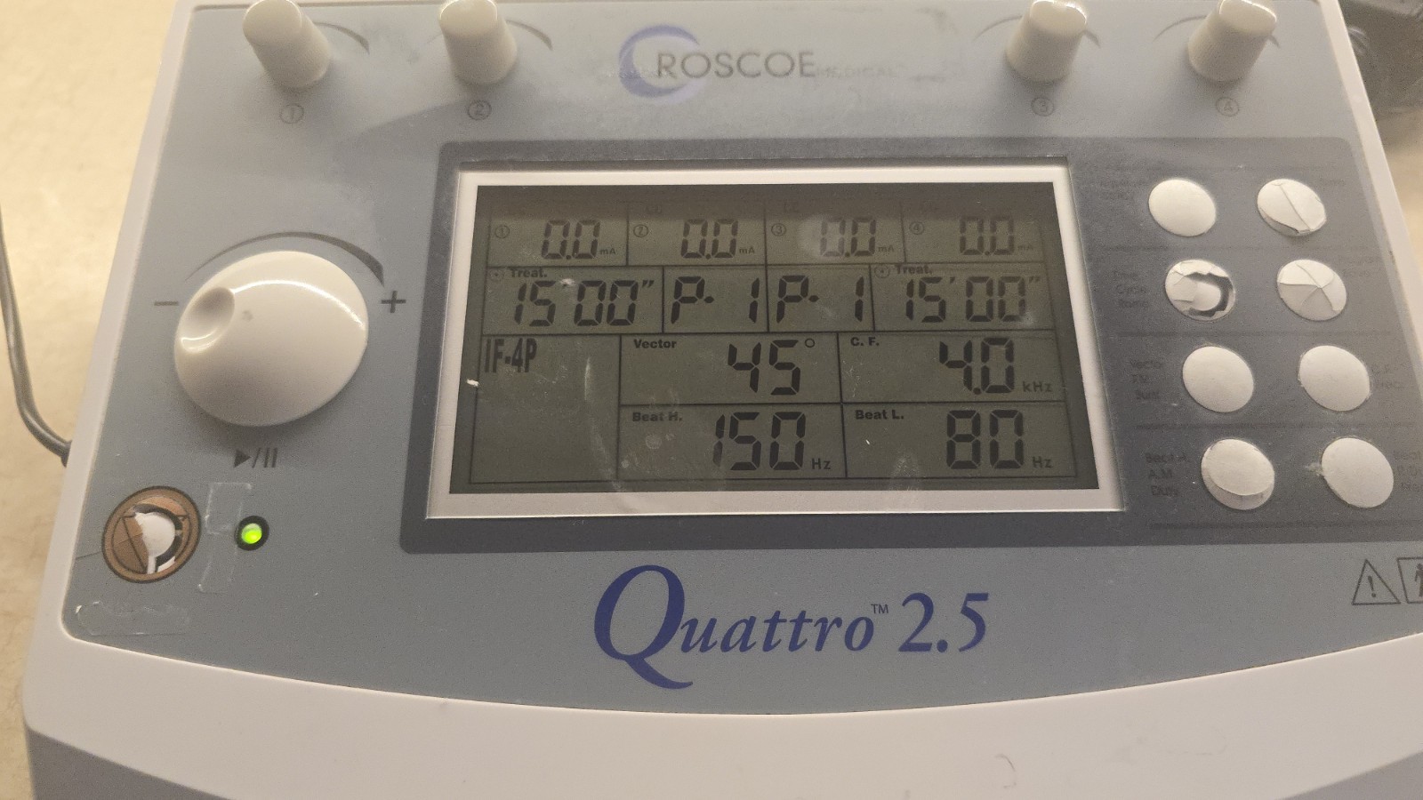 Roscoe Medical Quattro 2.5 Professional Electrotherapy Device