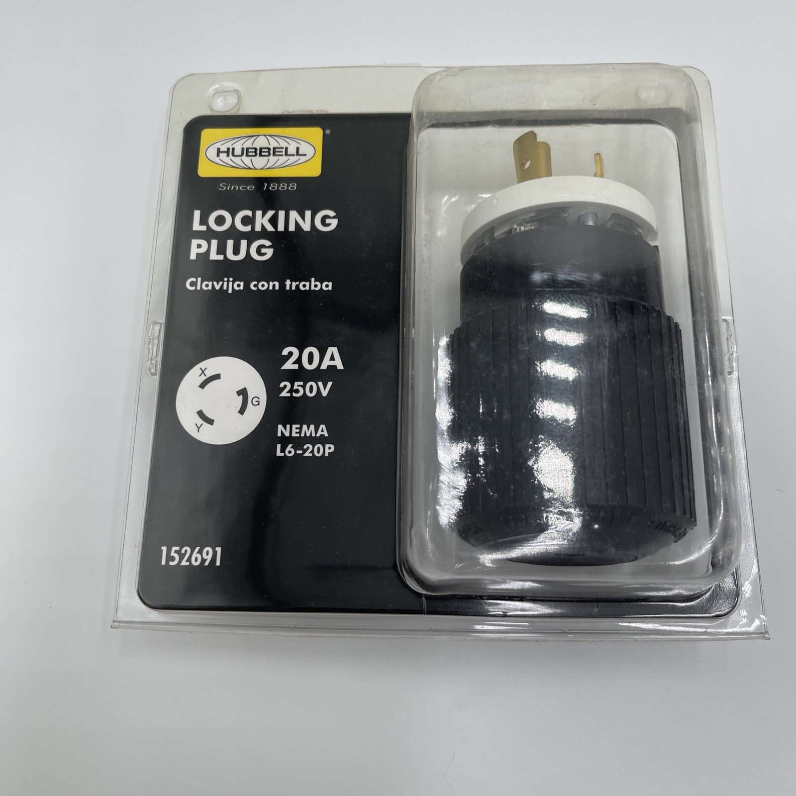 Hubbell Locking Plug 20A 250V 152691 Male L620PZ Generator Cord RV