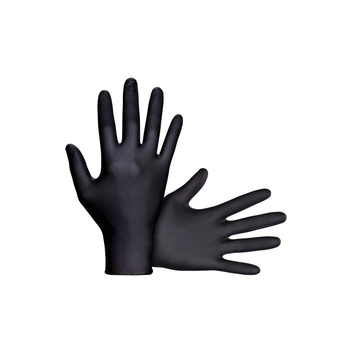 SAS 66518 Raven Exam Grade Nitrile Disposable Gloves, 7 mil, Large, 100 Pack