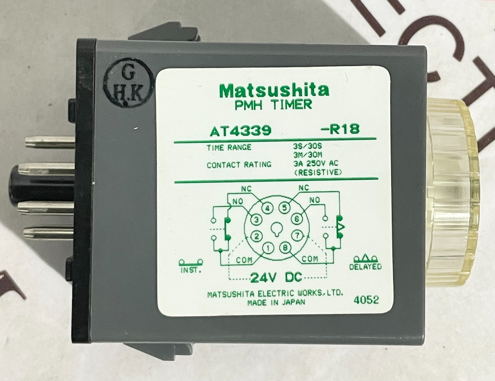 MATASUSHITA AT4339 PMH TIMER 0-30MIN FREE FAST SHIPPING