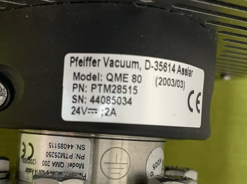 Pfeiffer Vacuum Prisma 80 PTM 28515 + QMA 200 PTM 25250 Mass Spectrometer System