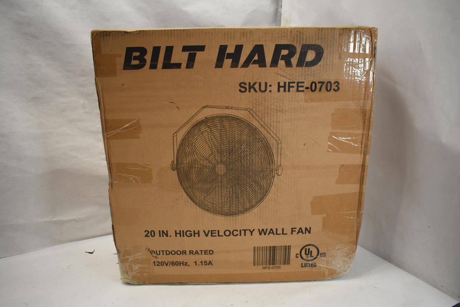 BILT HARD 20 in High Velocity Wall Fan Outdoor Rated 120V UL Listed HFE-0703