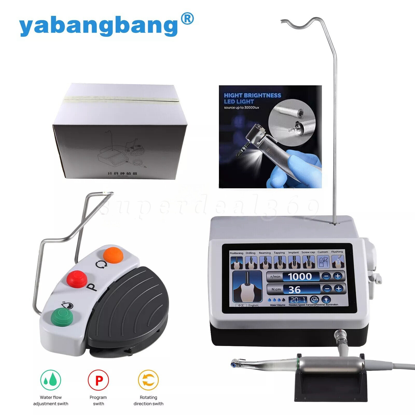Dental Implant System Surgical Brushless Motor NSK Style &/ 20:1 Handpiece DL