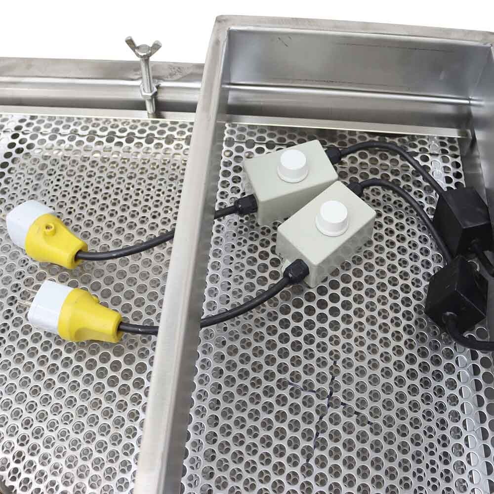 TECHTONGDA Full Stainless Steel Linear Vibrating Screen with10mm&5mm Screen 110V
