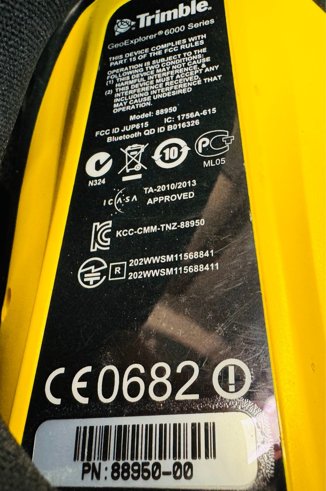 Trimble Geo XH GNSS Floodlight Centimeter NMA Antenna 57970-00 GPS Pelican Case