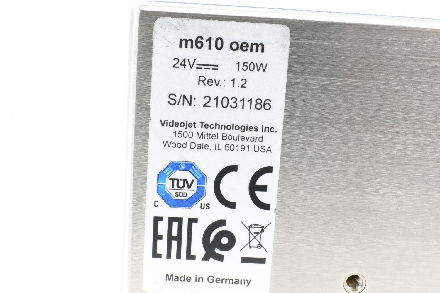 WOLKE m610 oem, Thermal Inkjet Drucker, Rev1.2