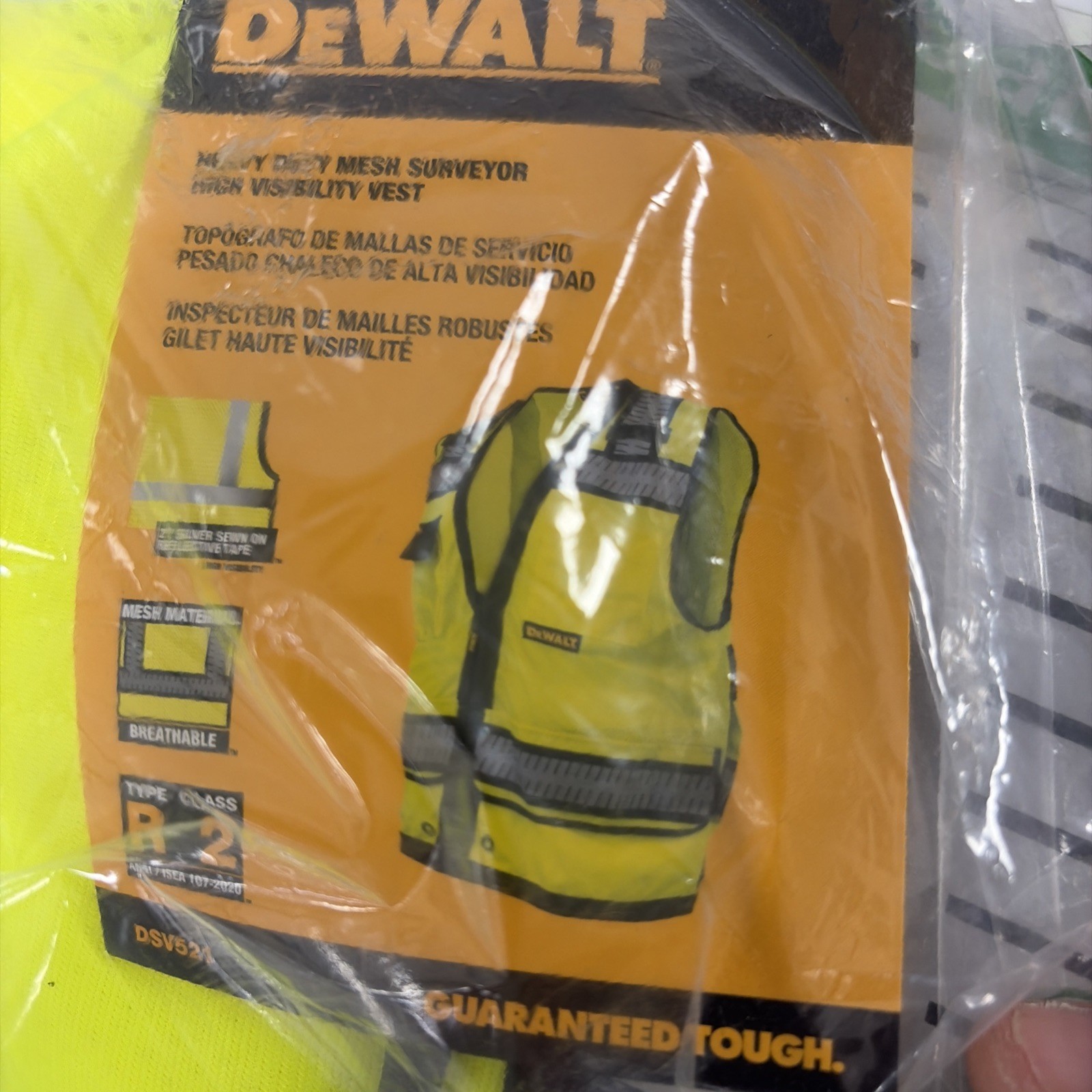 DEWALT DSV521 Class 2 Heavy Duty Surveyor Vest, Medium