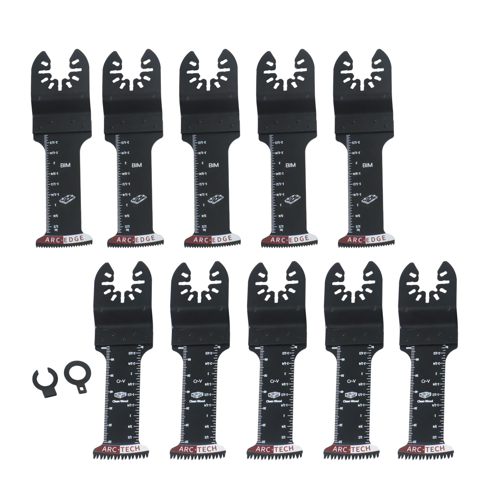 10-Piece Extended Japanese Tooth Oscillating Saw Blades Multi Tool Blades Kits
