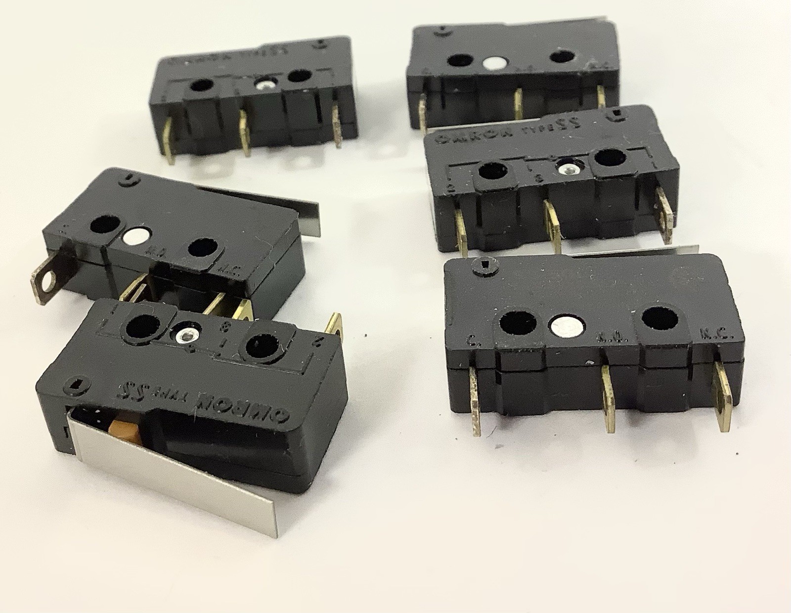 Omron Type SS 5 GL Limit Switch/ 3 Terminal Microswitch, 125VAC 250VAC , 2 each