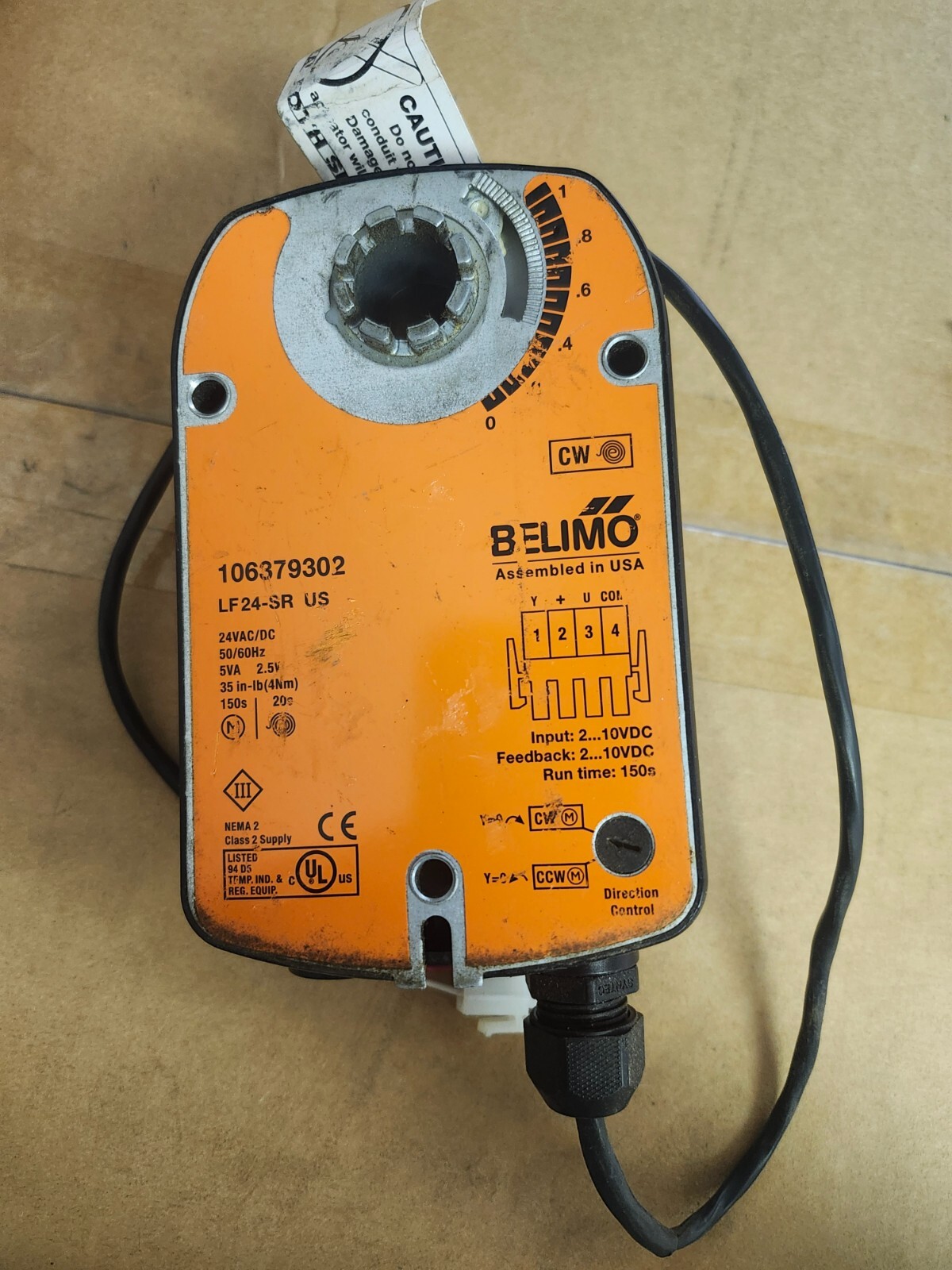 BELIMO LF24-SR US Spring Return Damper Actuator