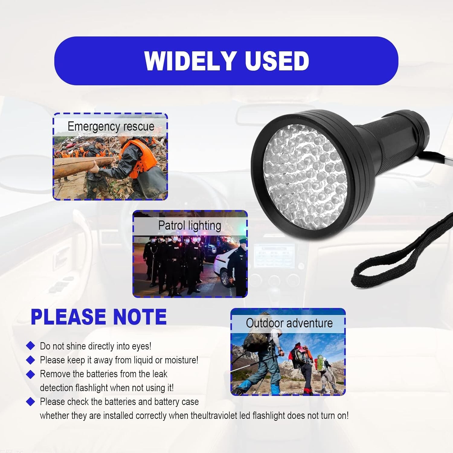 Air Conditioner Leak Detector Tool AC Leak Detector Kit UV Light for AC UV Dye