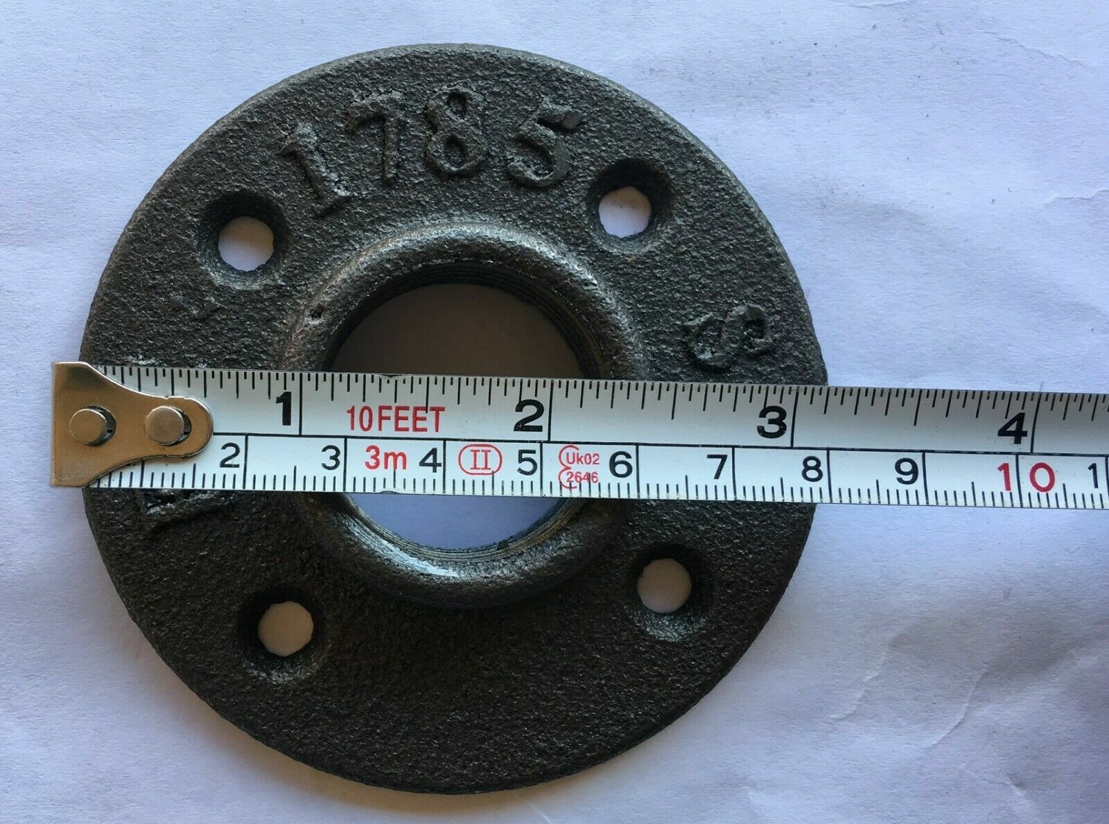 12Pk 1 Inch Floor Flange Pipe Malleable Cast Iron For Threaded Wall BSP Hole