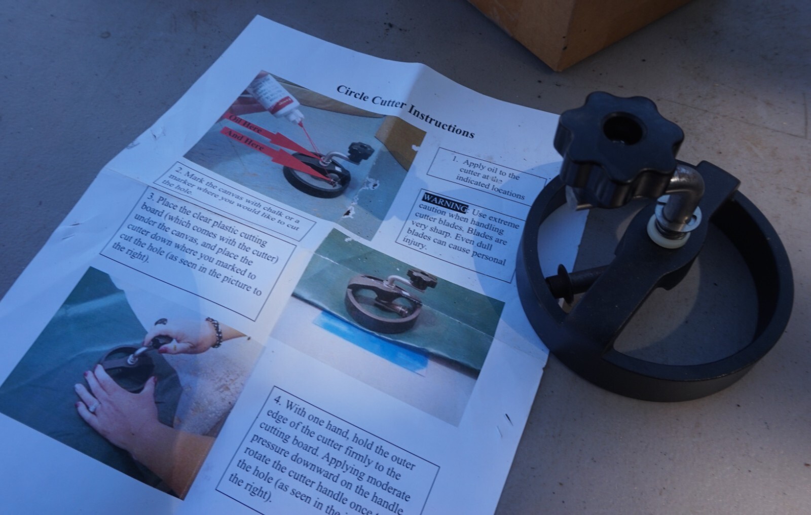 New/Unused Adjustable Circle Cutter!!