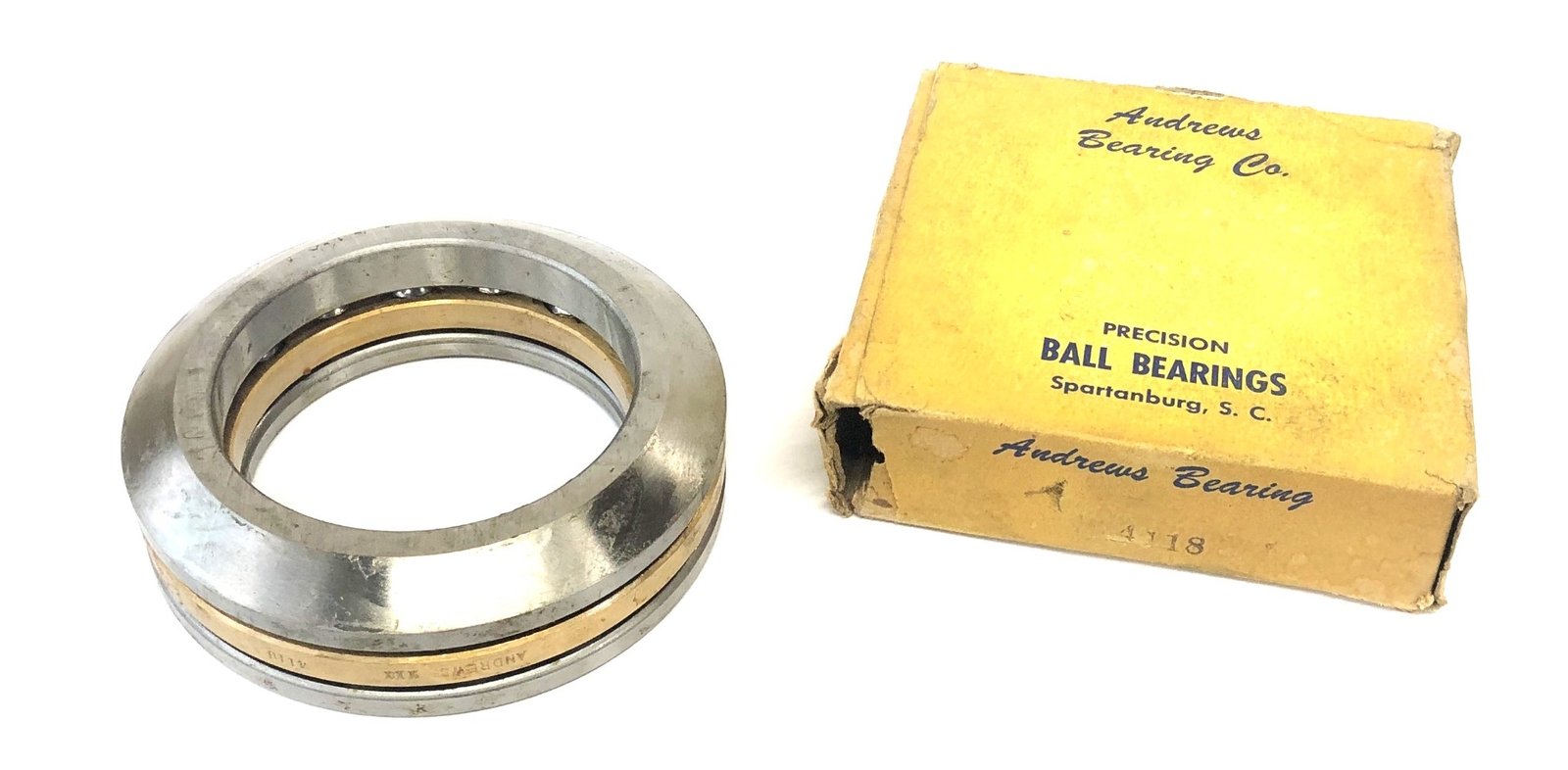 Andrew’s Bearings Co Thrust Bearing 4118 NOS