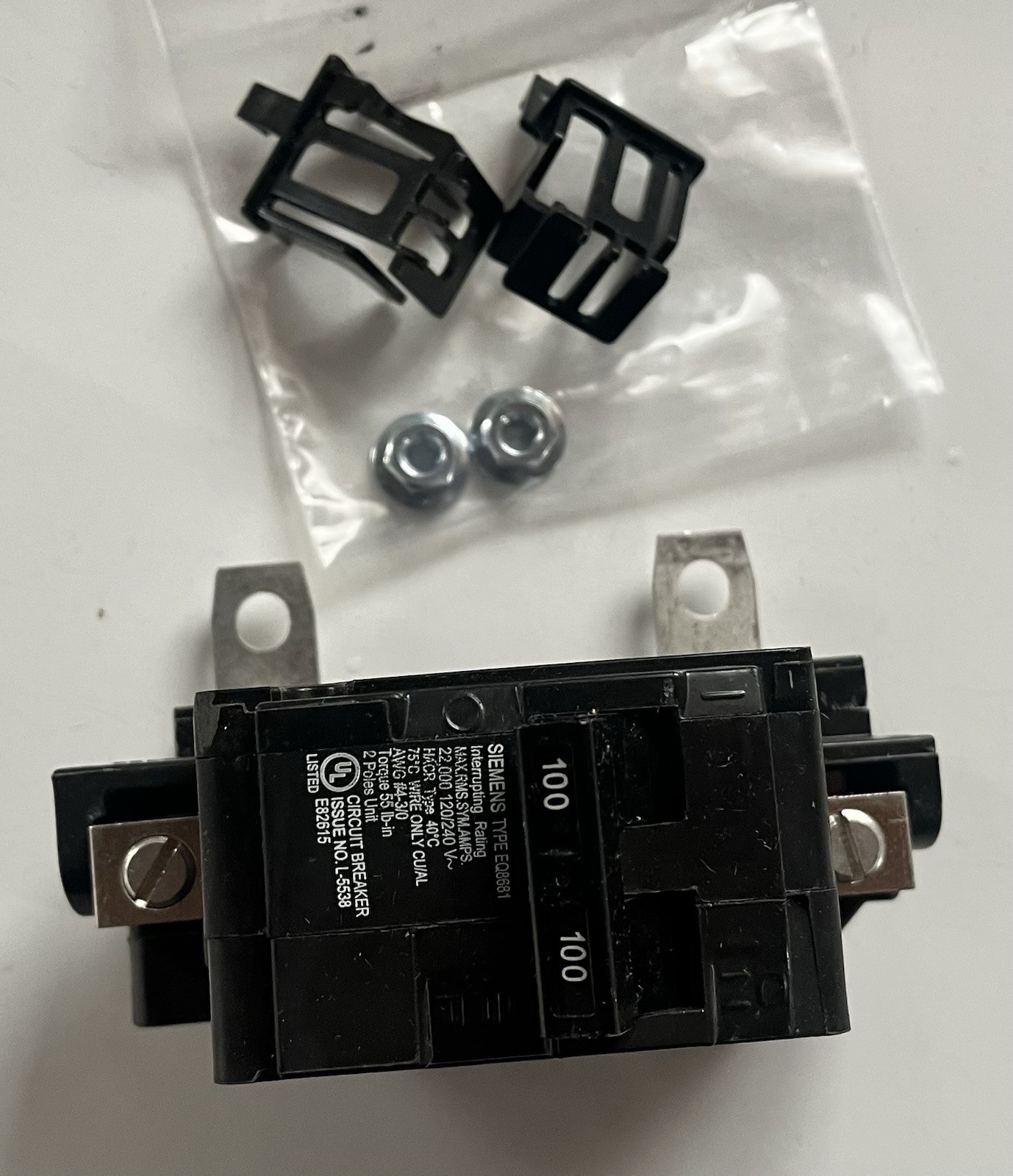 Siemens MBK100A 100A Main Breaker