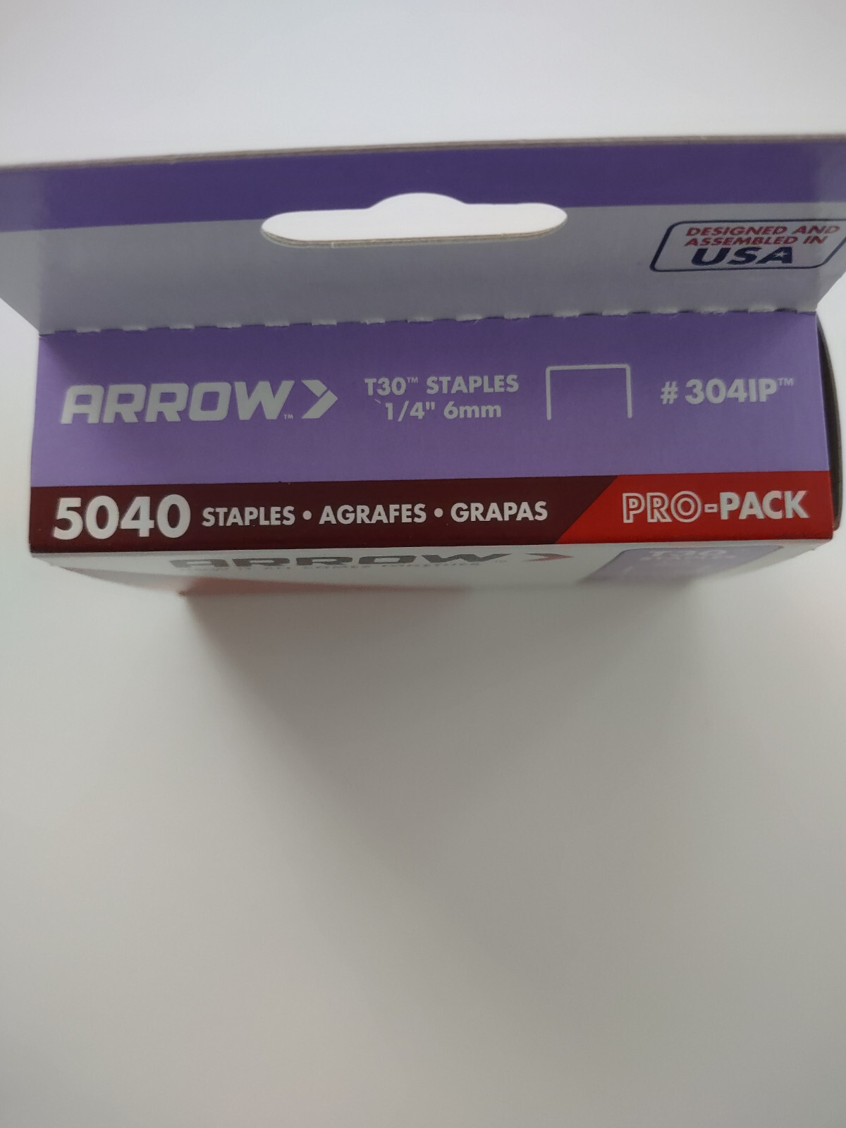 Arrow Fastener T30 Staples 1/4″ #304IP 5040 pack