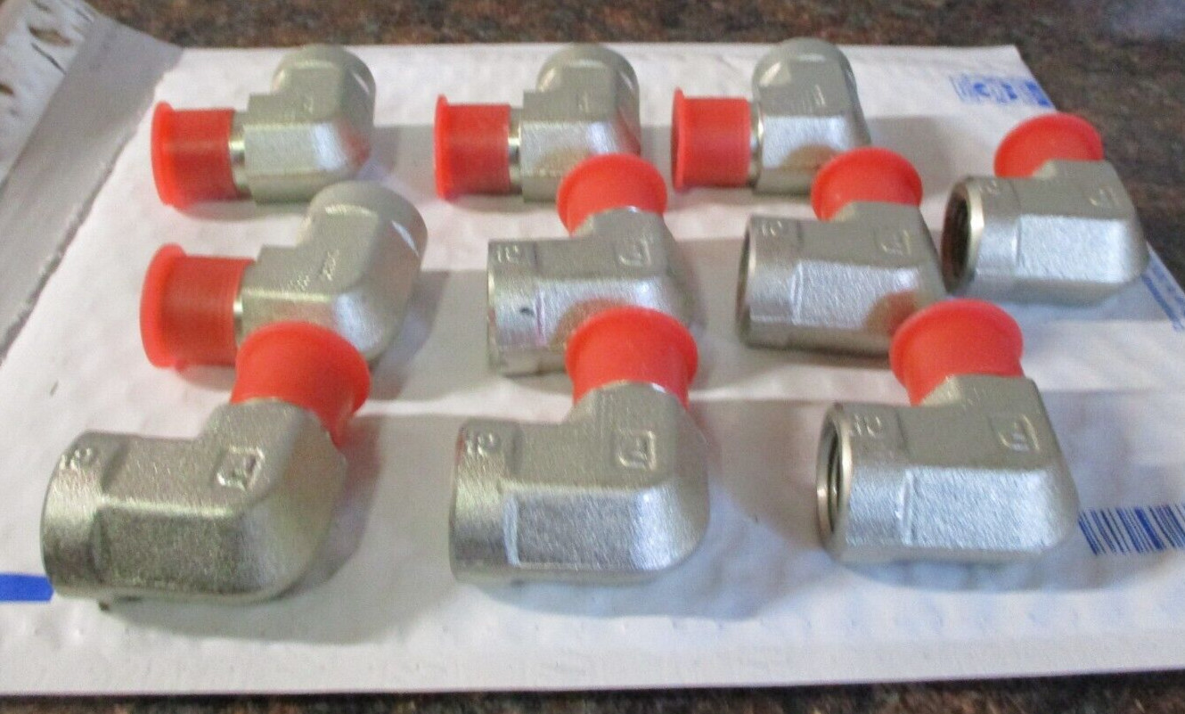 LOT OF 10 1/2 MNPT x 1/2 FNPT 316ss Street Elbow Pipe Fitting Parker 1/2 CD-S