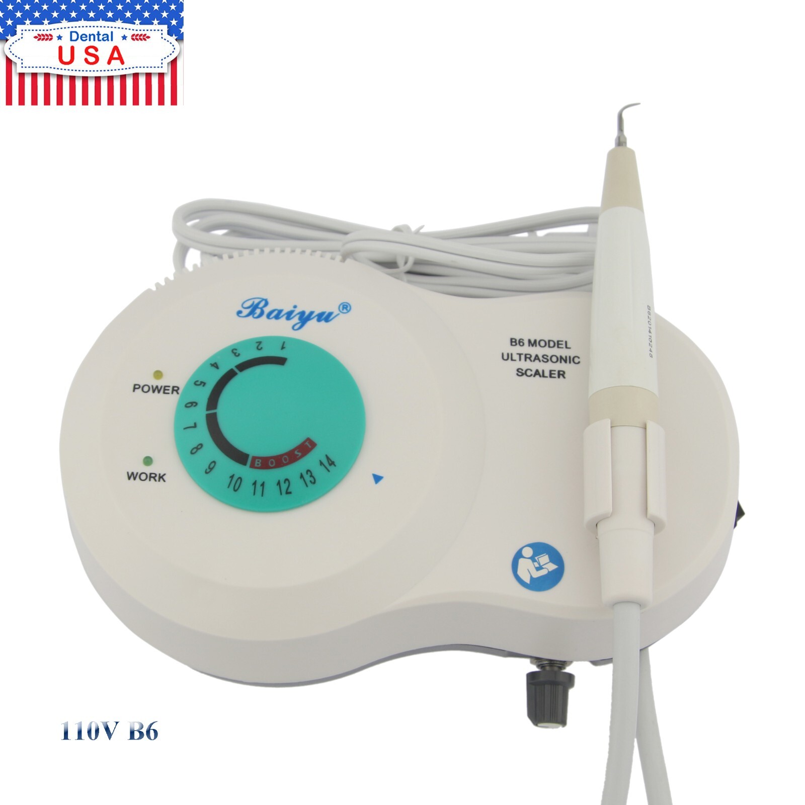 Baiyu EMS Dental Ultrasonic Scaler Piezo Electric Hygenist Tooth Cleaner B5 B6
