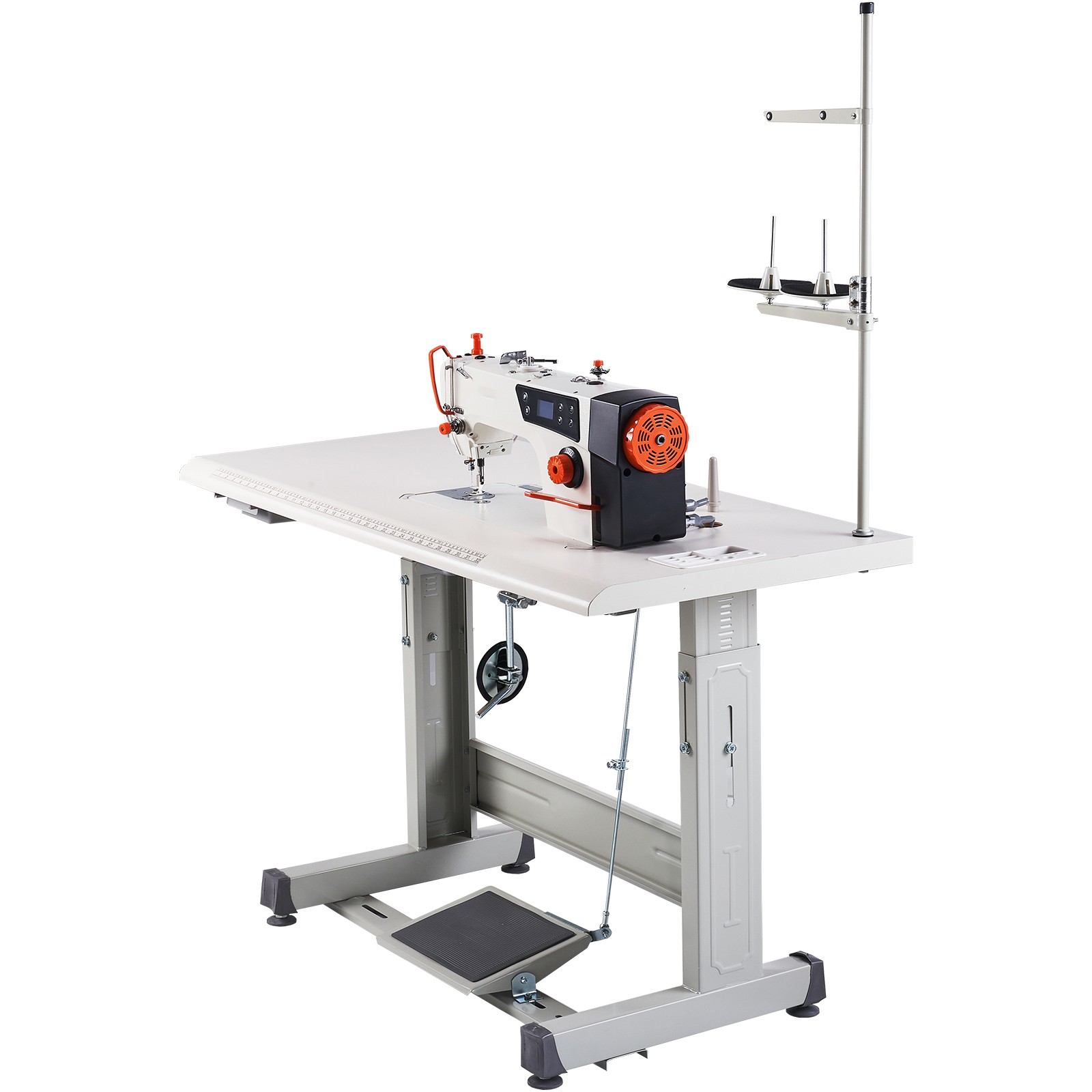 Uimoso Industrial Sewing Machine with 550W Servo Motor and Table Stand