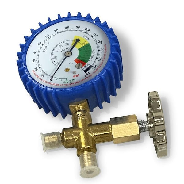 Mini Split R410a Low Side Suction Charging Service Gauge Hose Set. 5/16″ Port