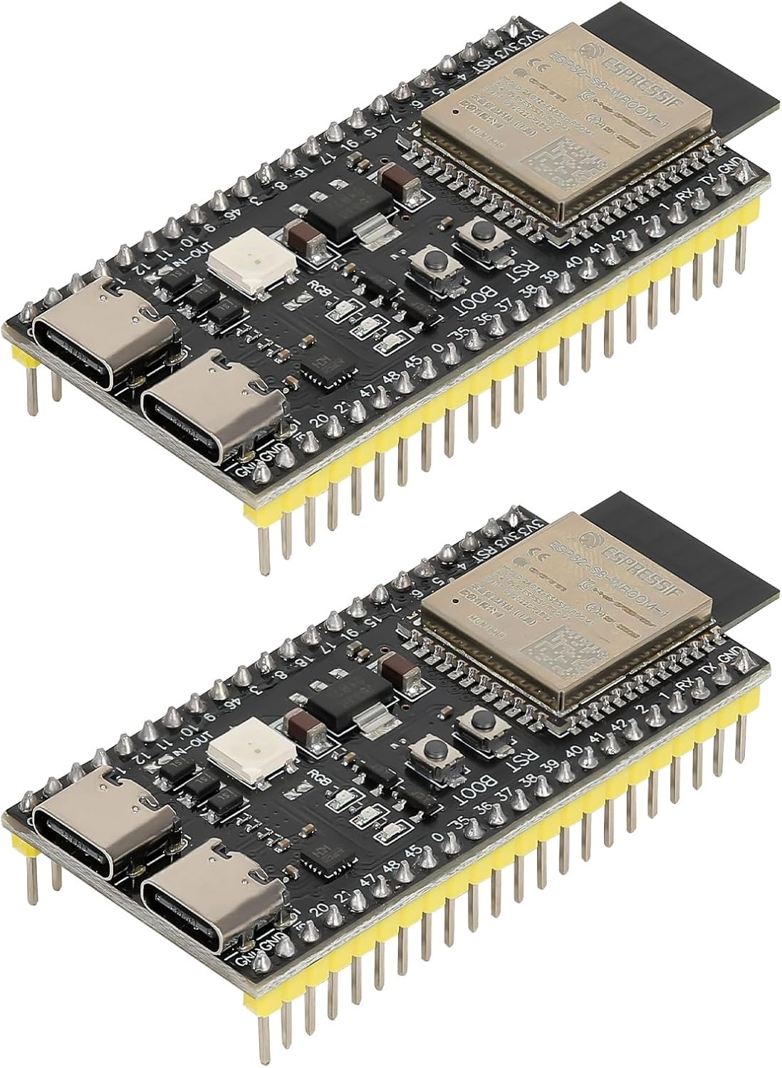 2pcs ESP32 S3 Development Board ESP32-S3-DevKitC-1-N16R8 WiFi + Bluetooth MCU Mo