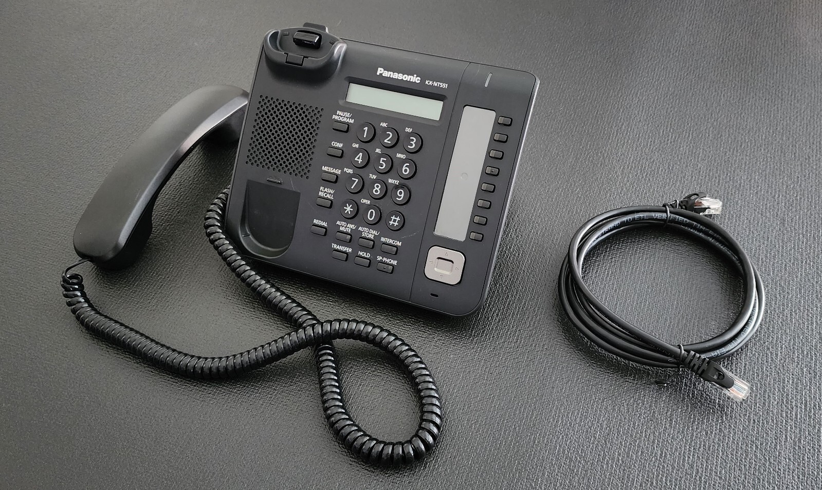 Panasonic KX-NT551 Black Digital Phone Backlit LCD 8 Buttons w/ Free Shipping!