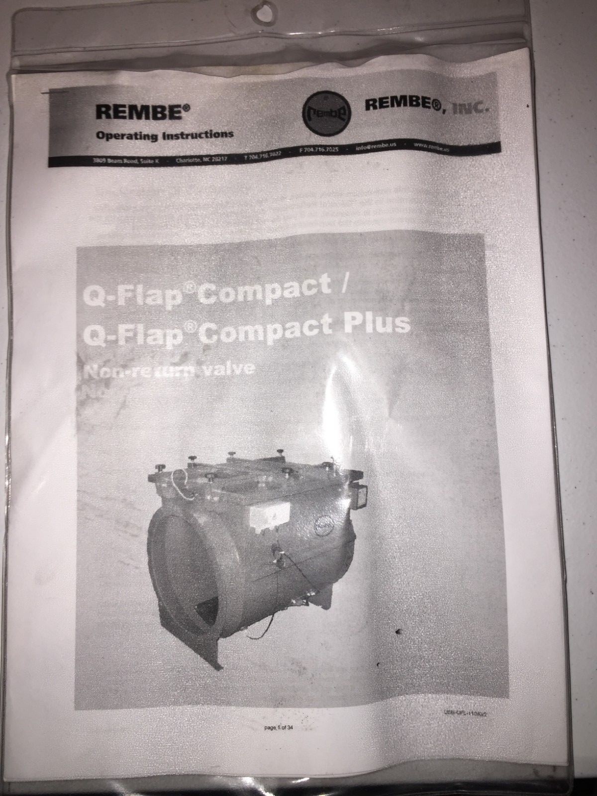 Rembe GmbH Safety+Control Q-Flap 140 Non-Return Valves For Organic Dust Qty: 1