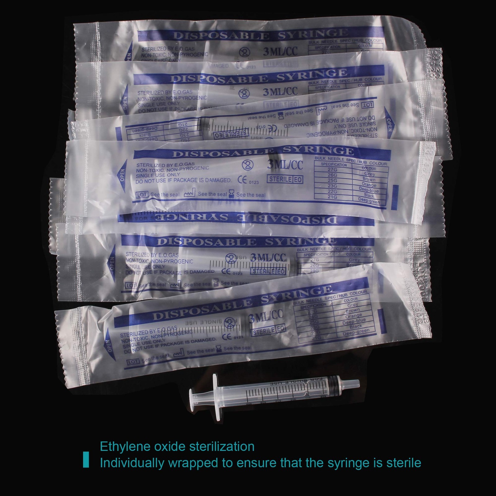 3ml Syringe Without Needle – 3 ml Small Plastic Syringes Sterile 3ML, 3ML