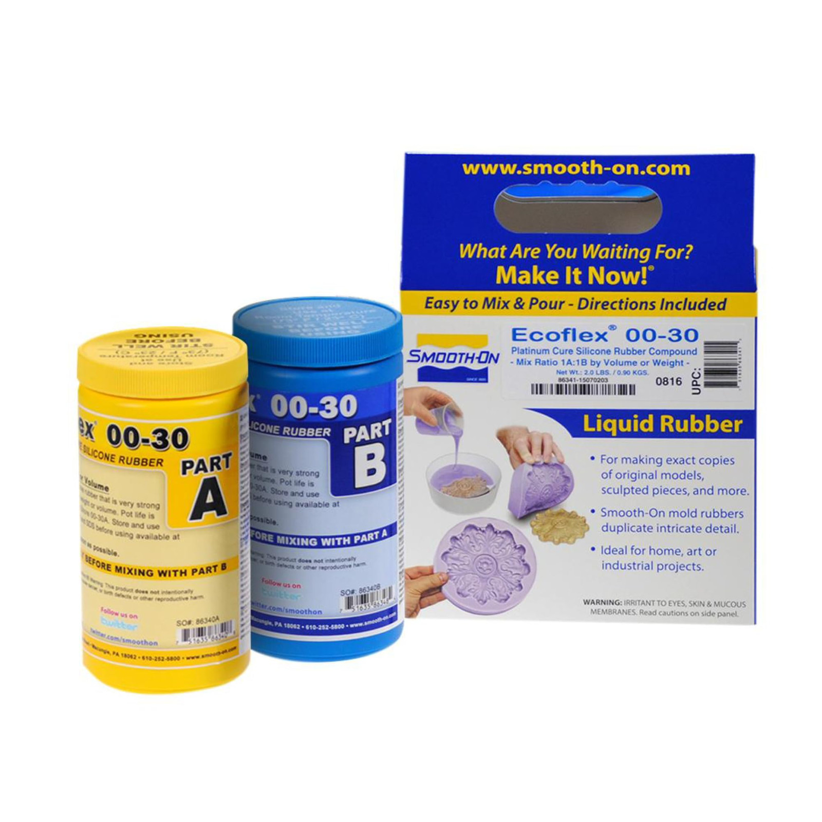Ecoflex™ 00-30 Super-Soft, Platinum Cure Silicone Rubber – Pint Unit