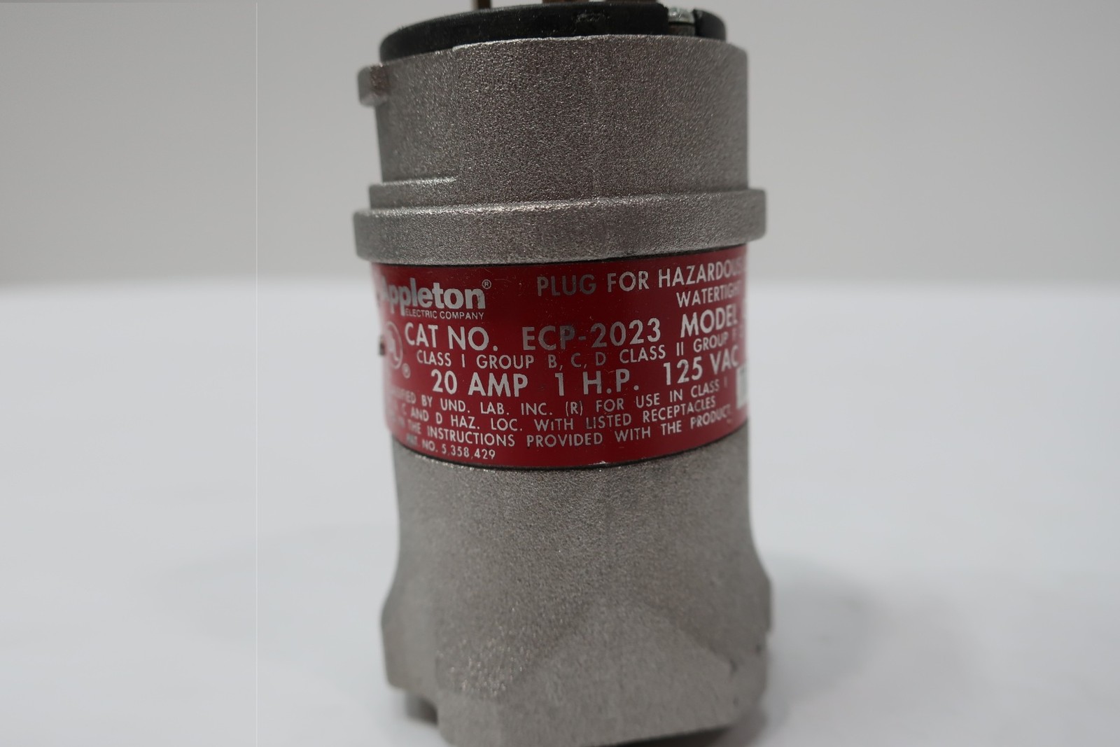 Appleton ECP-2023 U-line Plug 20a Amp 125v-ac