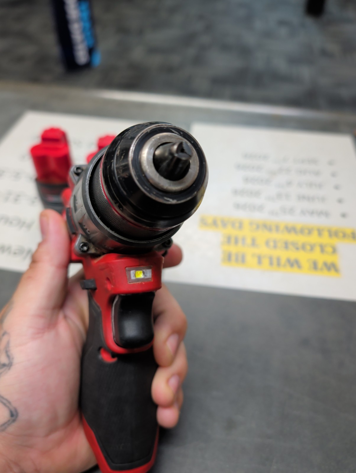 Milwaukee 3404-20 1/2″ M12 Fuel Hammer Drill Driver W/ 2 Batteries NO CHARGER