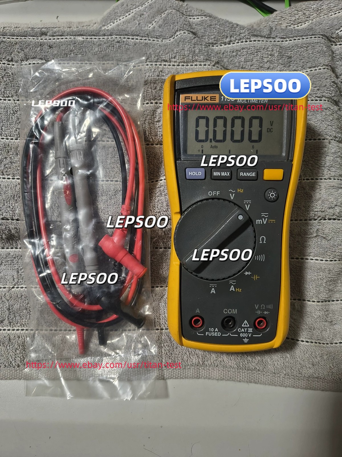Fluke 115C True RMS Multimeter Voltmeter 600V used#L#dmm&