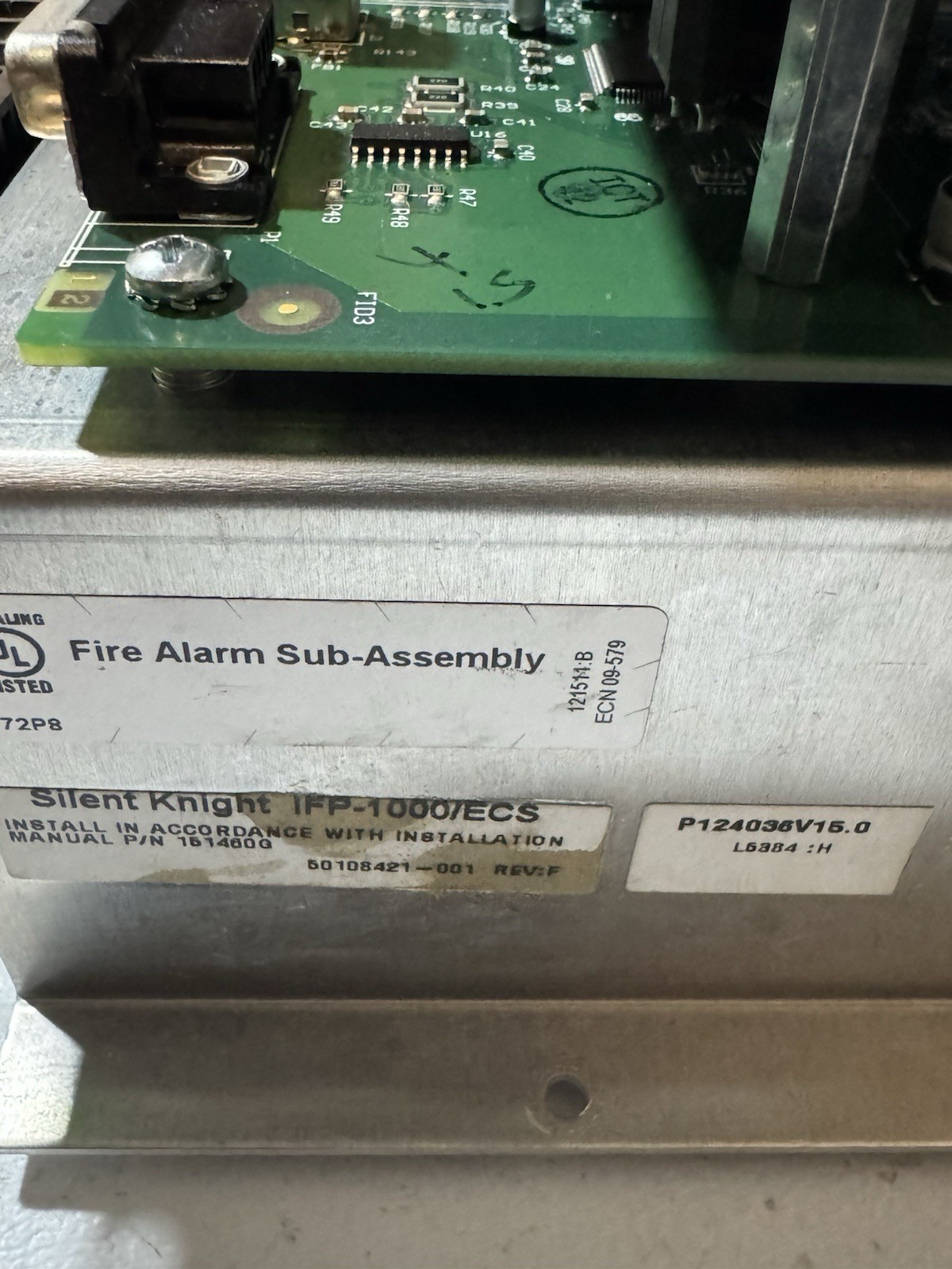 SILENT KNIGHT IFP -1000 V15.0. Board Only. Tested. Works. See Description.