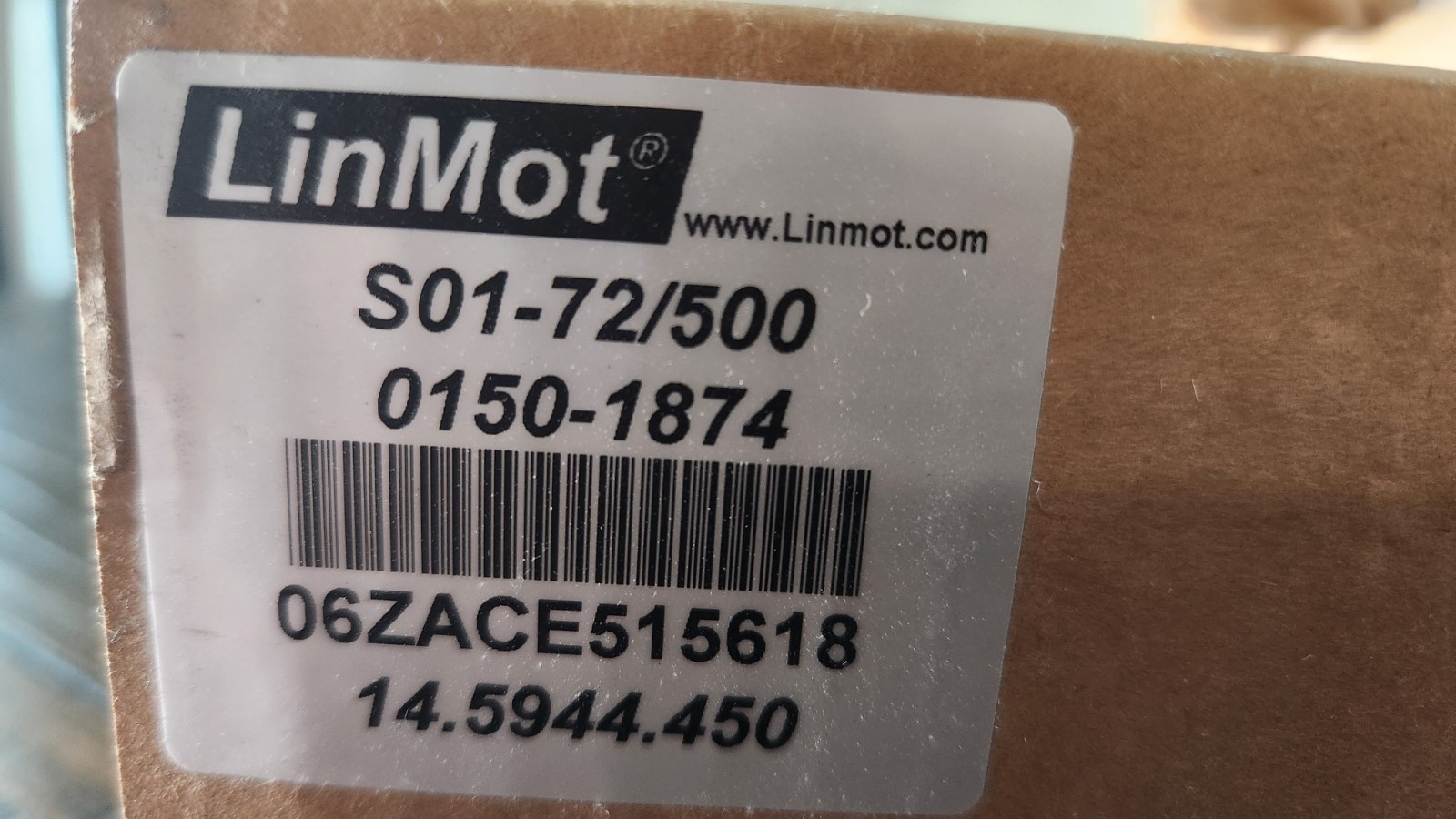 NEW LinMot S01-72/500 Switching Power Supply 72V 6.7A 100-240VAC DIN Rail Mount