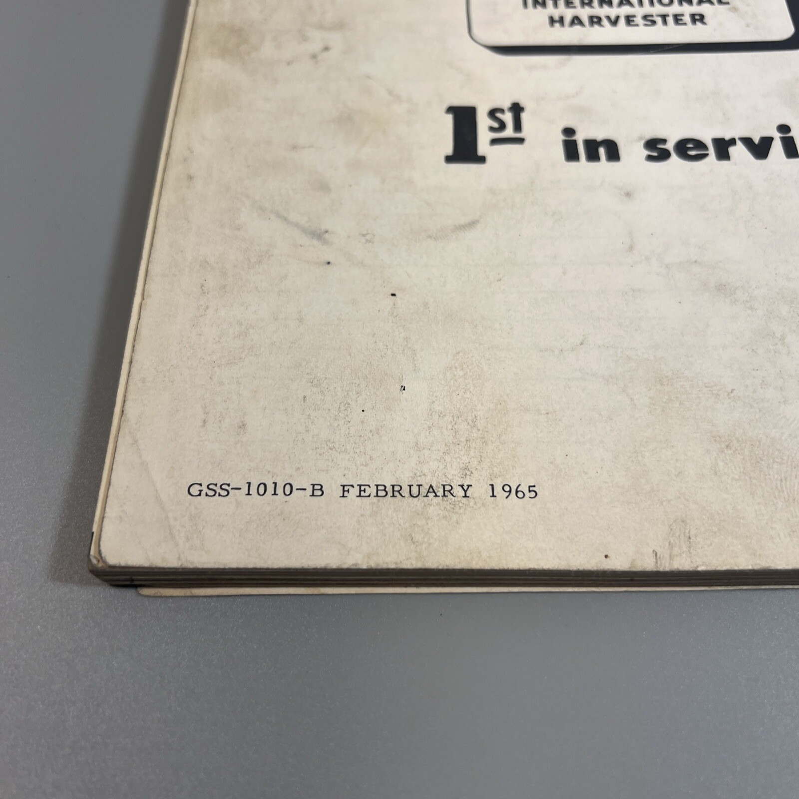 INTERNATIONAL FARMALL D-236 D-282 FUEL SYSTEM SERVICE SHOP REPAIR MANUAL GSS1010