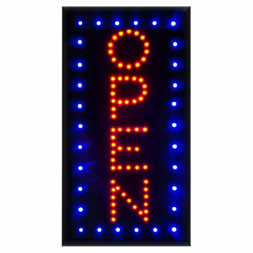 LED Open Sign Neon Light Bright Business Sign for Restaurant Shop Store Coffee