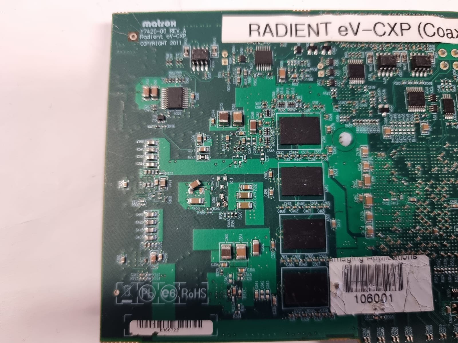 MATROX Radiant eV-CXP Y7420-00 REV A frame grabber