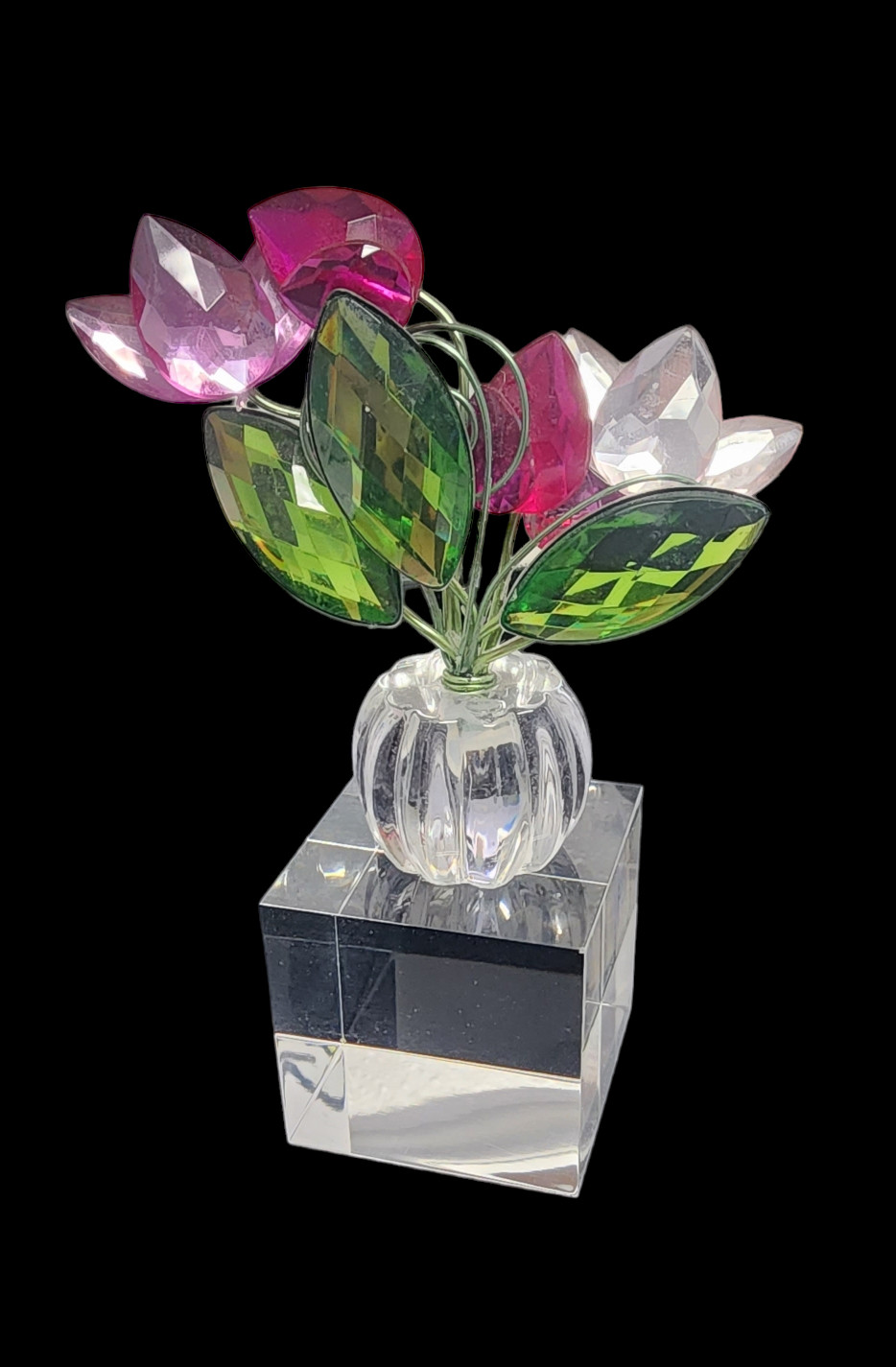 Clear Acrylic Solid Polished Display Block 1-1/2″ x 5″ x 5″