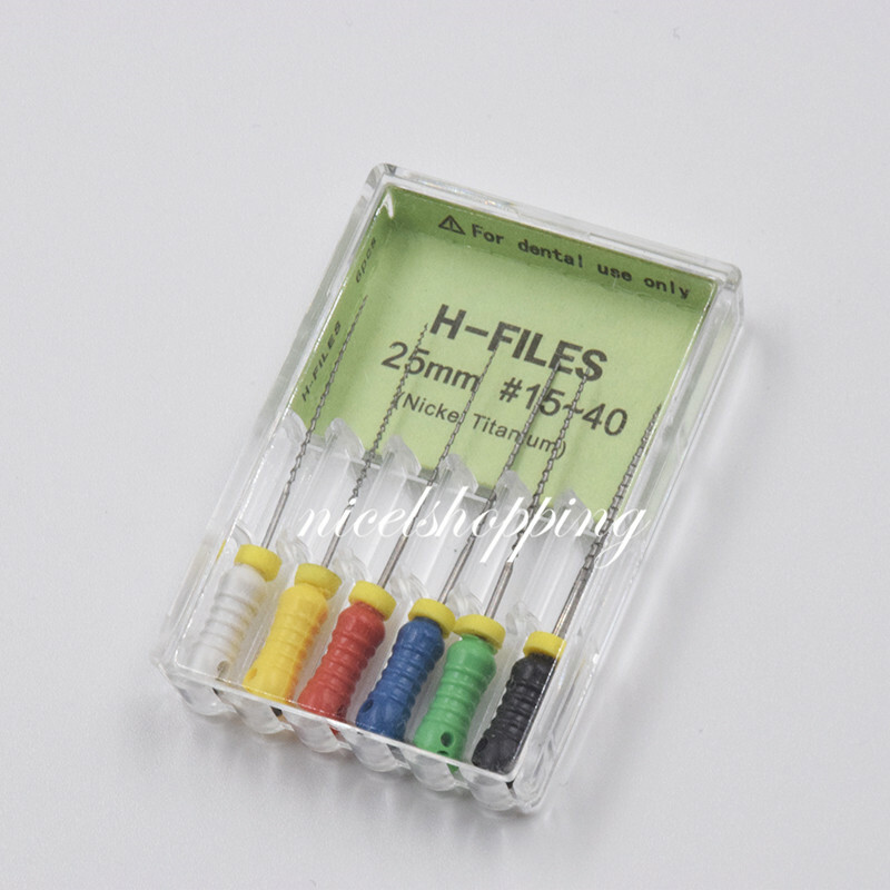 1 Pack Dental Niti Nickel Titanium H-FILES Endo Hand Root Canal File 21/25/31 mm