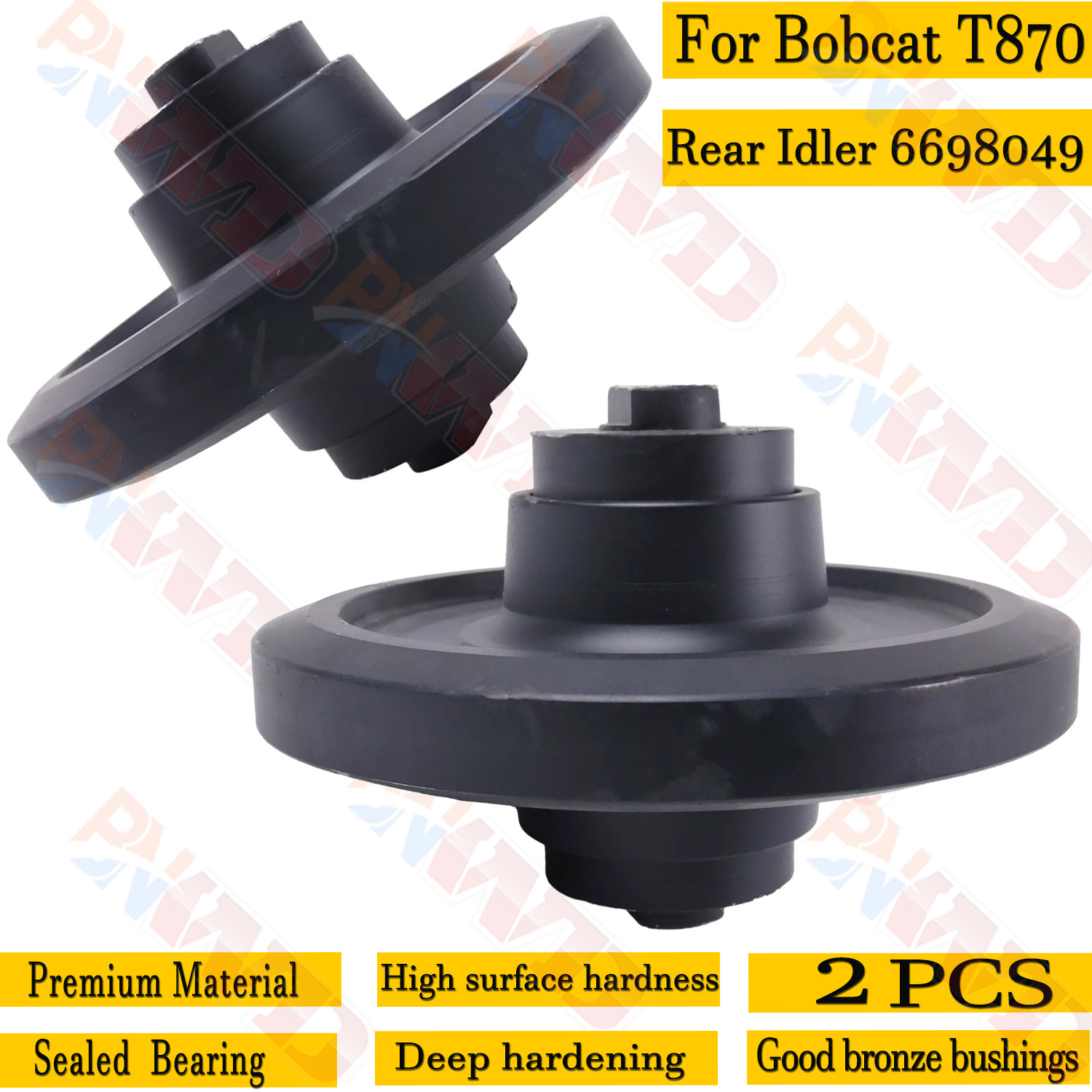2x Rear Idler/Roller Fits Bobcat T870 Undercarriage Compact Track Loader 6698049