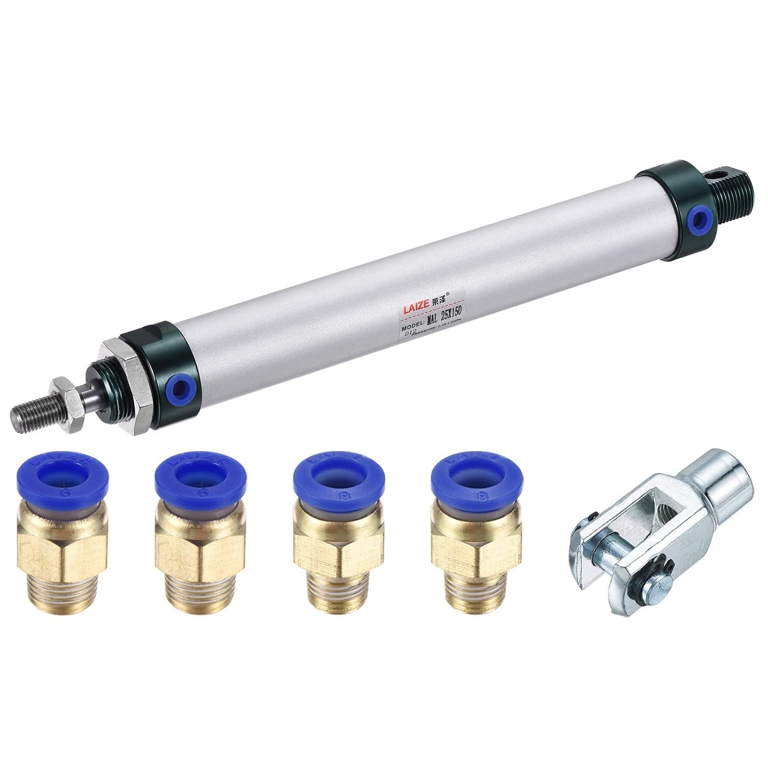25mm Bore 150mm Stroke Double Action Pneumatic Air Cylinder MECCANIXITY