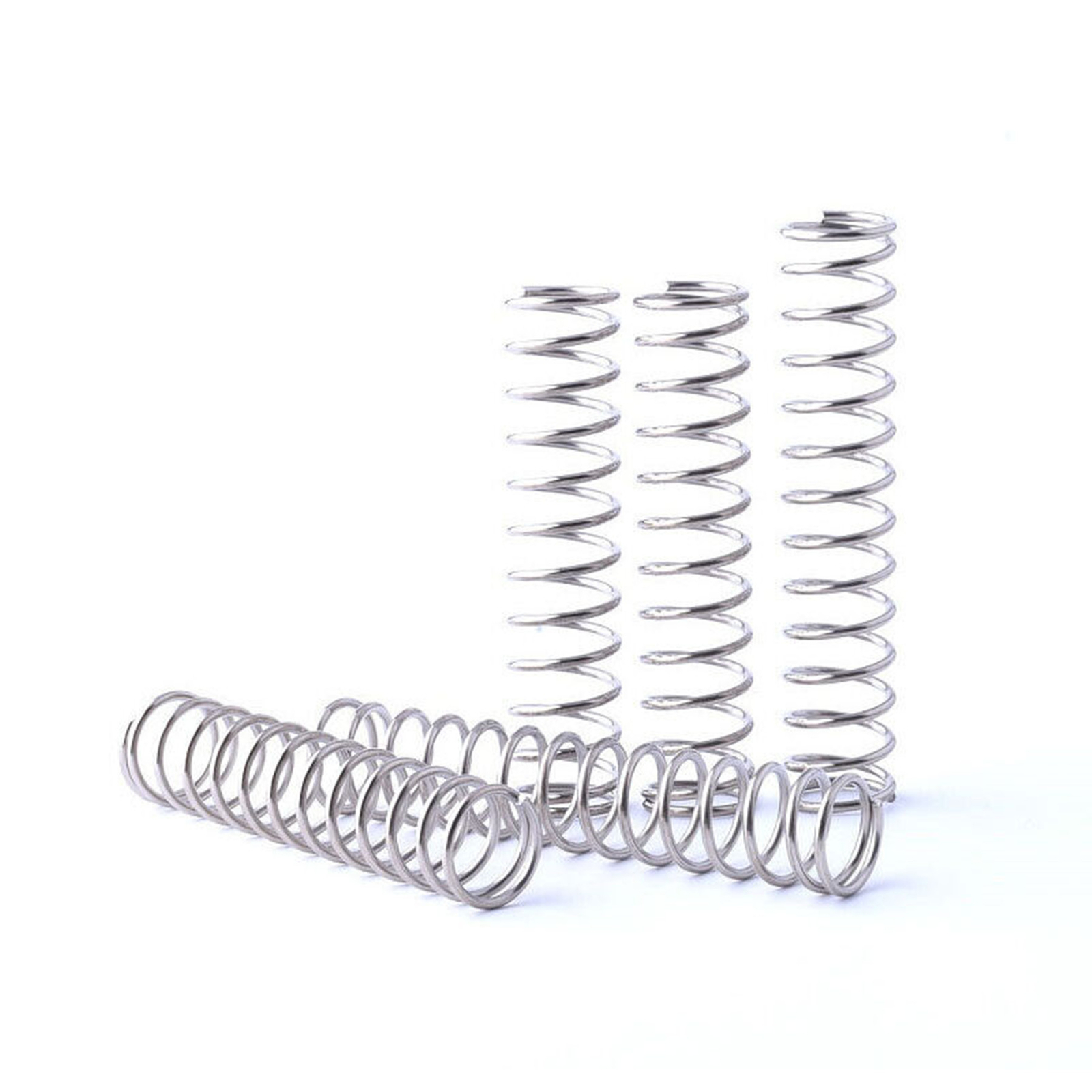 10 Pcs 304 Stainless Steel Spring Compression Pressure Springs 0.6mm Wire Dia.