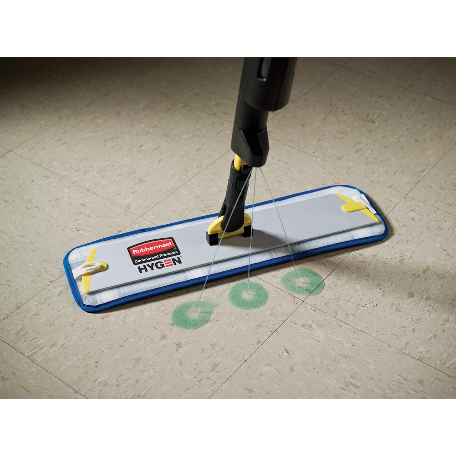 Pulse Microfiber Spray Mop System 17″ Microfiber Head 52″ Yellow Plastic Handle